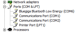 BLED112 COM Port